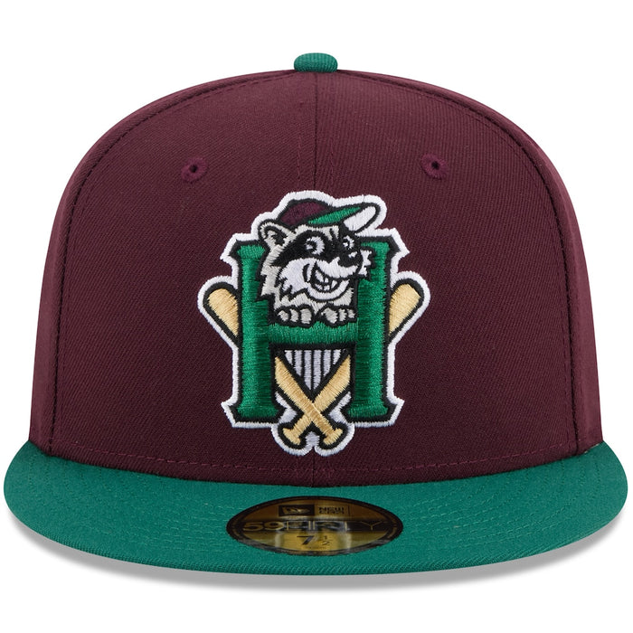 New Era Hudson Valley Renegades Maroon Theme Nights 59FIFTY Fitted Hat