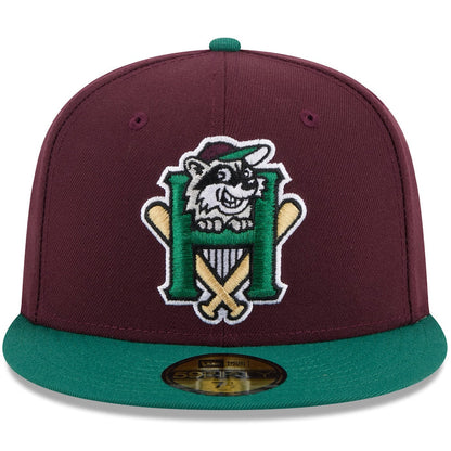 New Era Hudson Valley Renegades Maroon Theme Nights 59FIFTY Fitted Hat