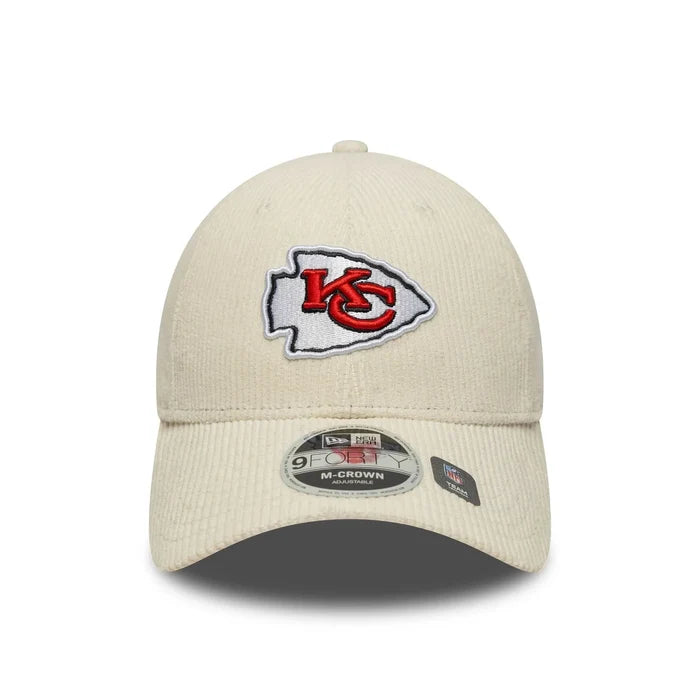 NEW ERA Kansas City Chiefs NFL Cord Cream 9FORTY M-Crown Adjustable Cap