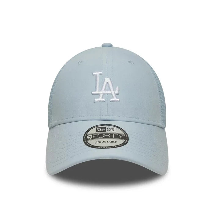 NEW ERA LA Dodgers MLB Homefield Pastel Blue 9FORTY Trucker Adjustable Cap