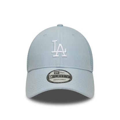 NEW ERA LA Dodgers MLB Homefield Pastel Blue 9FORTY Trucker Adjustable Cap