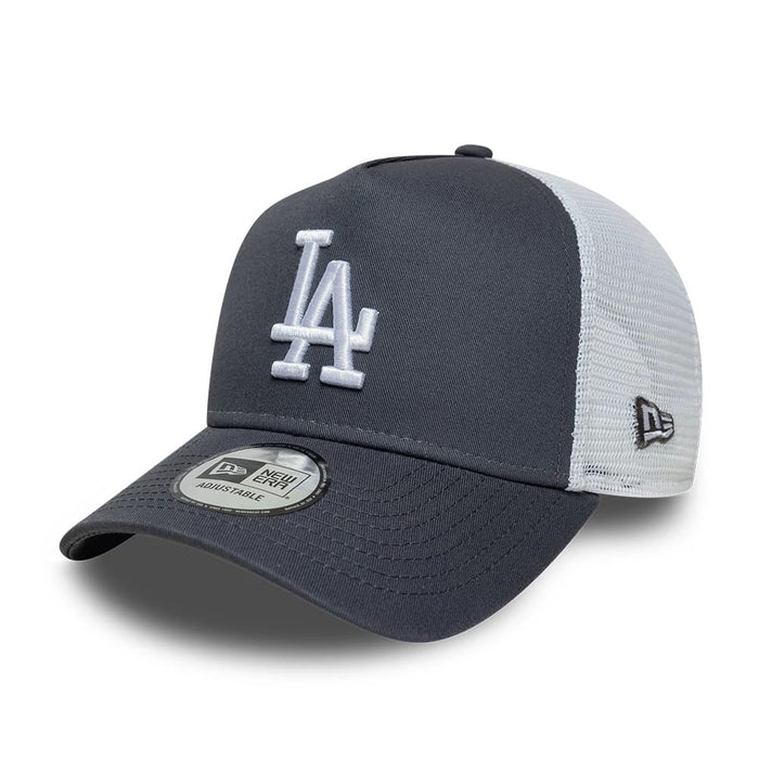 NEW ERA LA Dodgers MLB League Essential Grey 9FORTY A-Frame Trucker Adjustable Cap