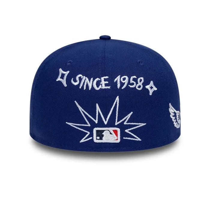 NEW ERA LA Dodgers MLB Scribble Dark Blue 59FIFTY Fitted Cap