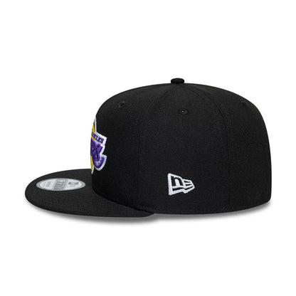 New Era LA Lakers NBA Core Black 9FIFTY Snapback Adjustable Cap
