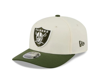NEW ERA Las Vegas Raiders NFL Rifle Green 9SEVENTY Stretch Snap Adjustable Cap