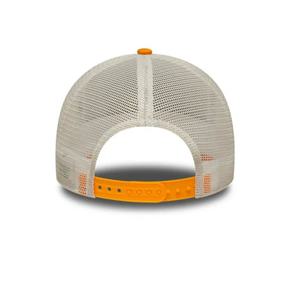 New Era Location Orange 9FORTY A-Frame Trucker Adjustable Cap