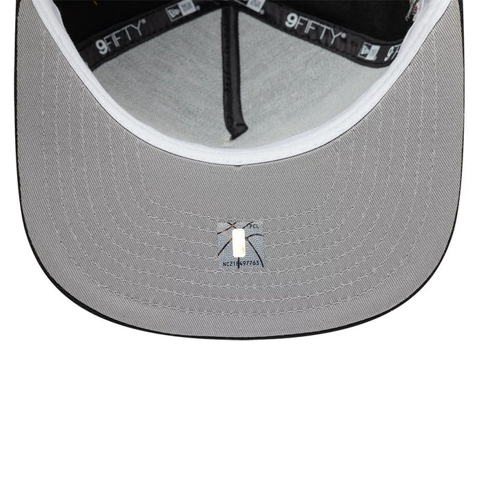 New Era Milwaukee Bucks NBA Hardwood Classic Black 9FIFTY A-Frame Snapback Adjustable Cap