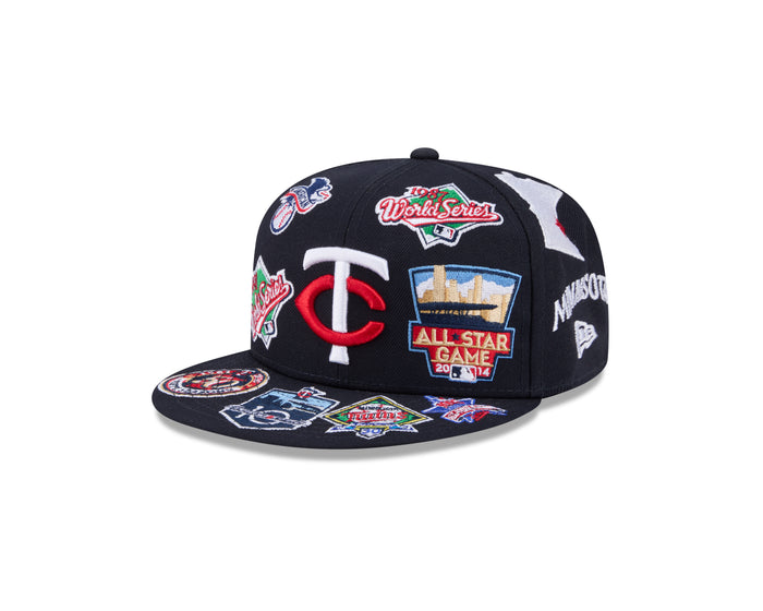 New Era Minnesota Twins MLB All Over Team 59FIFTY Fitted Cap