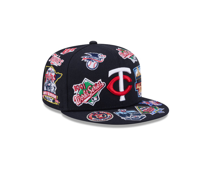 New Era Minnesota Twins MLB All Over Team 59FIFTY Fitted Cap