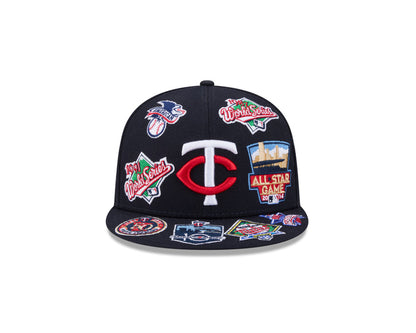 New Era Minnesota Twins MLB All Over Team 59FIFTY Fitted Cap