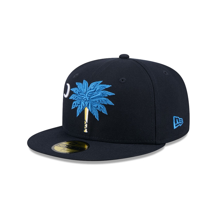 New Era Myrtle Beach Pelicans Navy Theme Nights 59FIFTY Fitted Hat