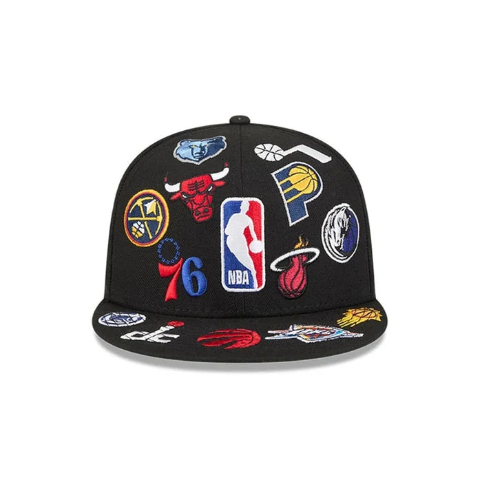 New Era NBA All Over Black 59FIFTY Fitted Cap