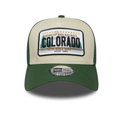 NEW ERA New Era Licence Plate Dark Green 9FORTY A-Frame Trucker Adjustable Cap