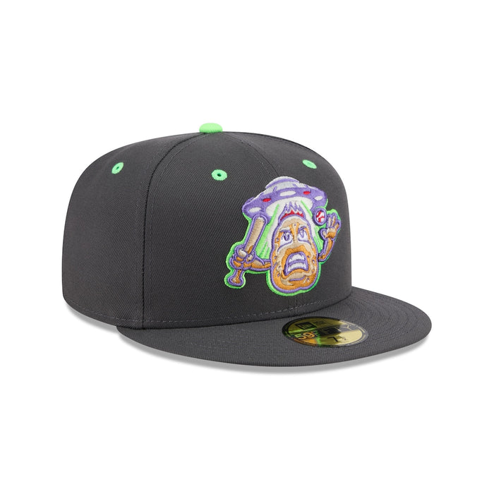 New Era New Hampshire Fisher Cats Grey Theme Nights 59FIFTY Fitted Hat