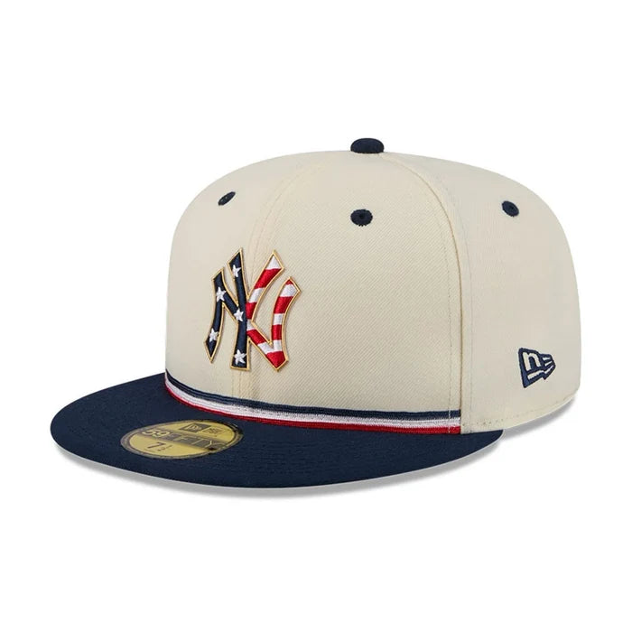 NEW ERA New York Yankees MLB 4th Of July 2026 Cream 59FIFTY Fitted Cap