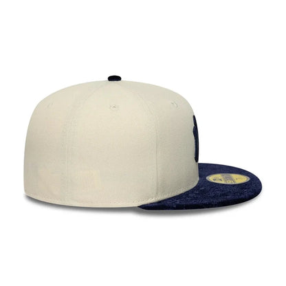NEW ERA New York Yankees MLB Paisley Visor Cream 59FIFTY Fitted Cap
