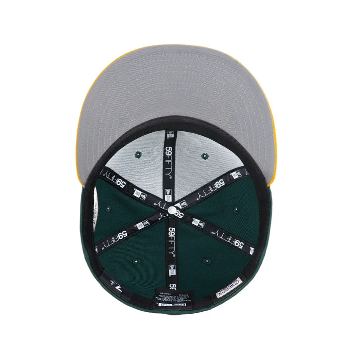 NEW ERA Oakland Athletics MLB Upside Down Dark Green 59FIFTY Fitted Cap