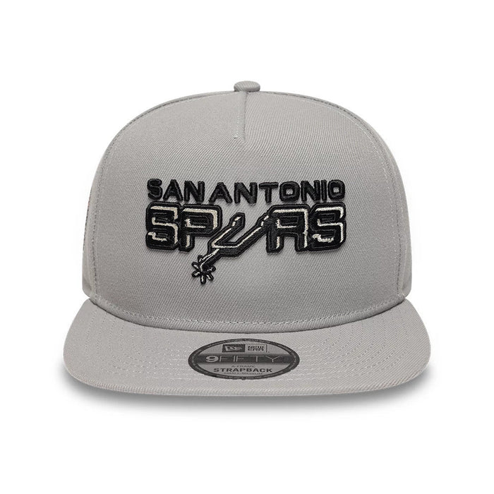 New Era San Antonio Spurs NBA Hardwood Classic Grey 9FIFTY A-Frame Snapback Adjustable Cap