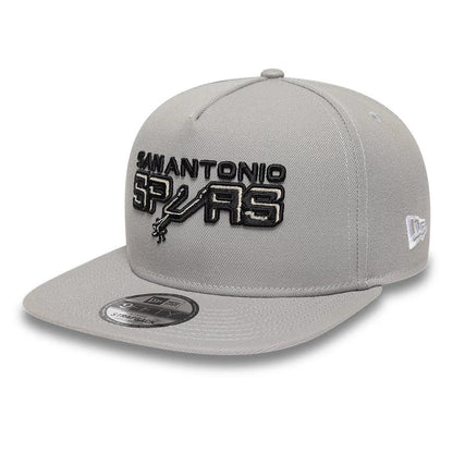 New Era San Antonio Spurs NBA Hardwood Classic Grey 9FIFTY A-Frame Snapback Adjustable Cap