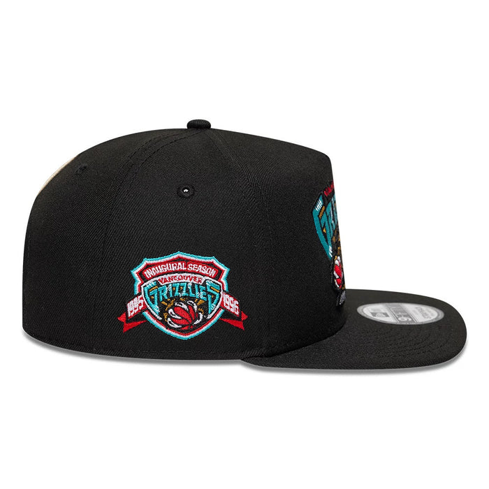 New Era Vancouver Grizzlies NBA Hardwood Classic Black 9FIFTY A-Frame Snapback Adjustable Cap