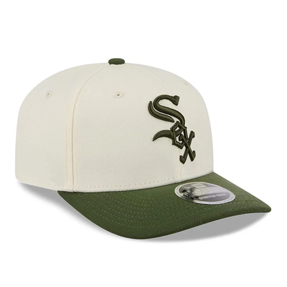 NEW ERA White Sox MLB Rifle Green 9SEVENTY Stretch Snap Adjustable Cap