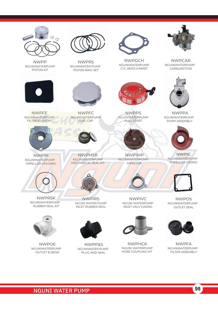 Nguni Water Pump – Water Pump Mechanical Seal Kit
