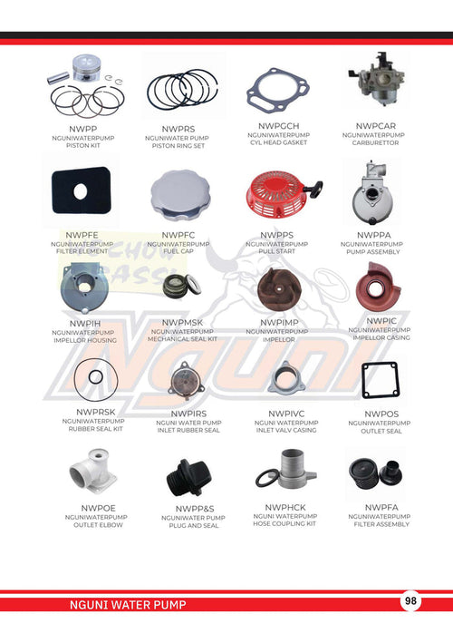 Nguni Water Pump – Water Pump Mechanical Seal Kit