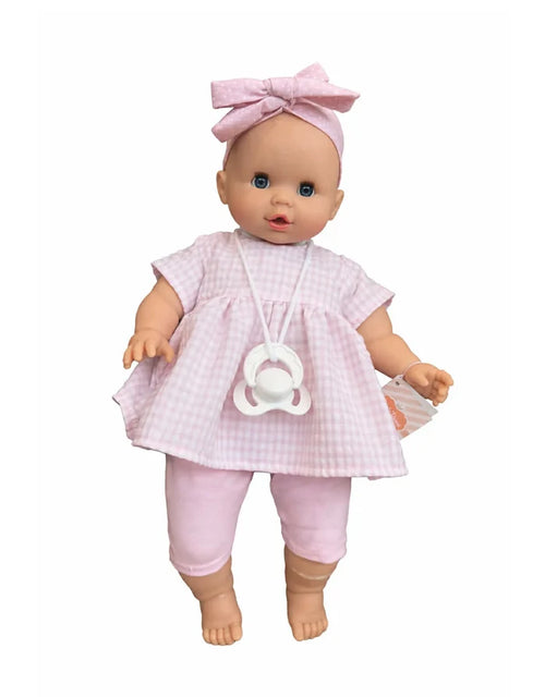 Paola Reina Doll - Sonia with Pink Plaid Dress