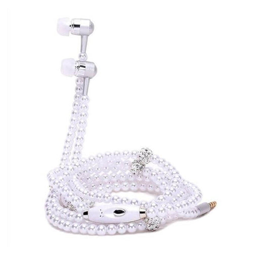 Pearl Necklace Earphone