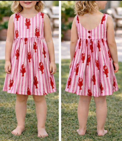 Pink Lobster Dress - Love Sam