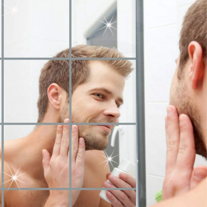 Self-adhesive mirror stickers (9 pieces)
