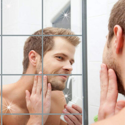 Self-adhesive mirror stickers (9 pieces)