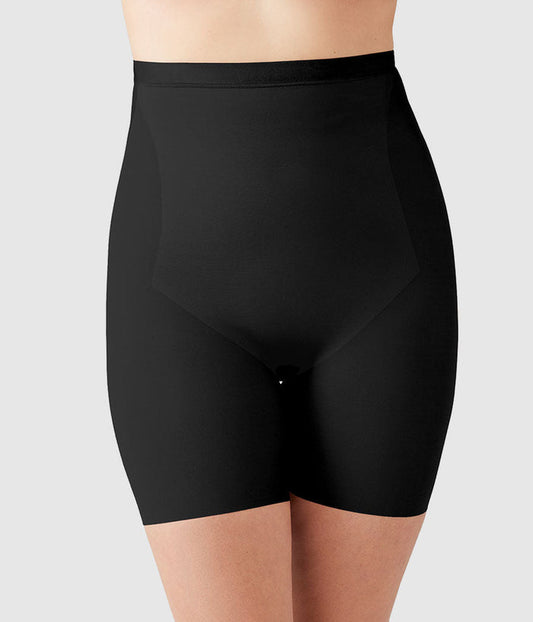 Shape Revelation® Straight Hi-Waist Thigh Shaper: Black
