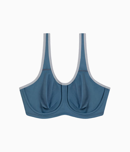 Simone Sport Underwire Bra: Dark Slate