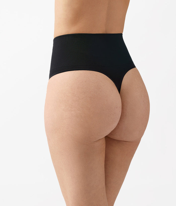 Smooth Series™ Shaping Thong: Black