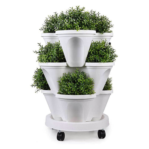 Strawberry stackable plant pots