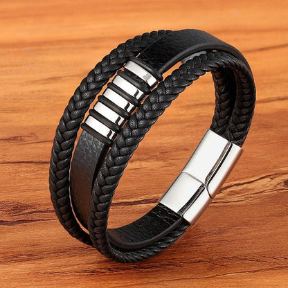 Stylish Genuine Leather Bracelets For Men