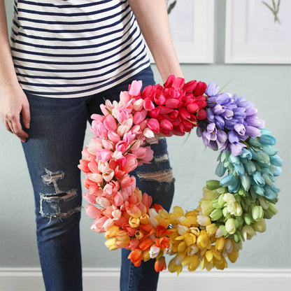Tulip Spring Wreath