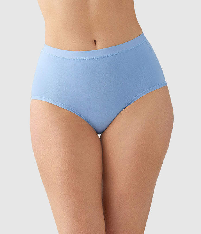 Understated Cotton Brief: Bel Air Blue
