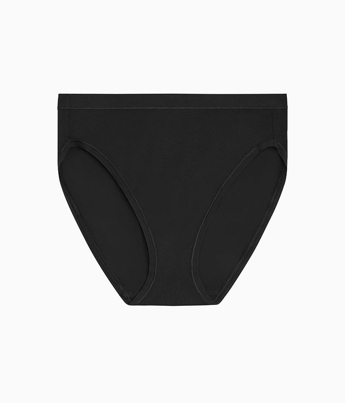 Understated Cotton Hi-Cut: Black