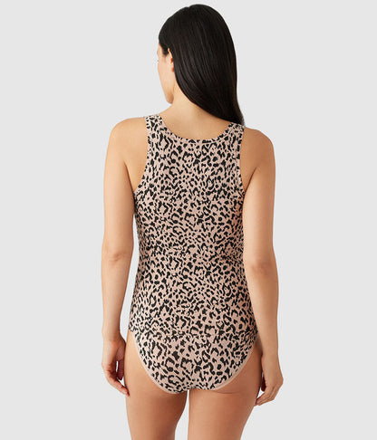 Understated Cotton Tank: Cheetah