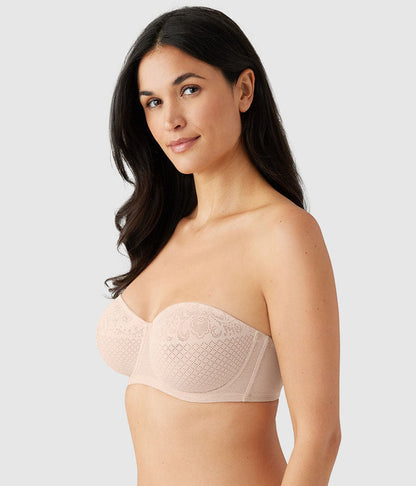 Visual Effects Strapless Minimizer Bra: Sand