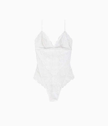 Vivid Attraction Bodysuit: White