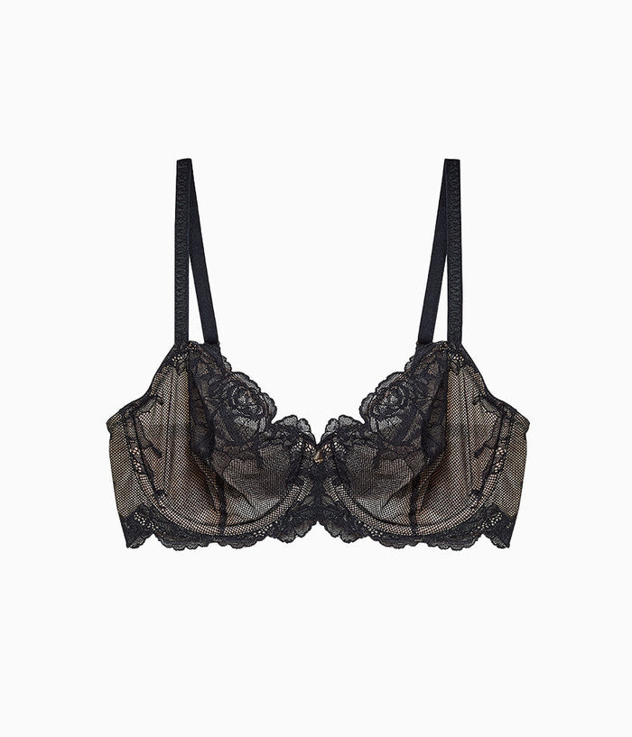 Vivid Attraction Underwire Bra: Black