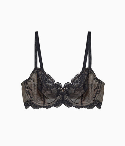 Vivid Attraction Underwire Bra: Black