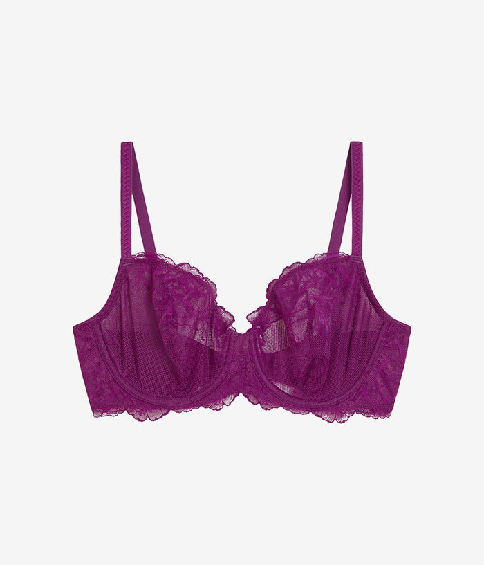 Vivid Attraction Underwire Bra: Dark Purple