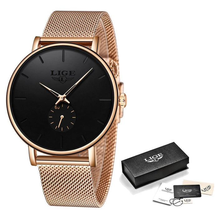 Rose gold black